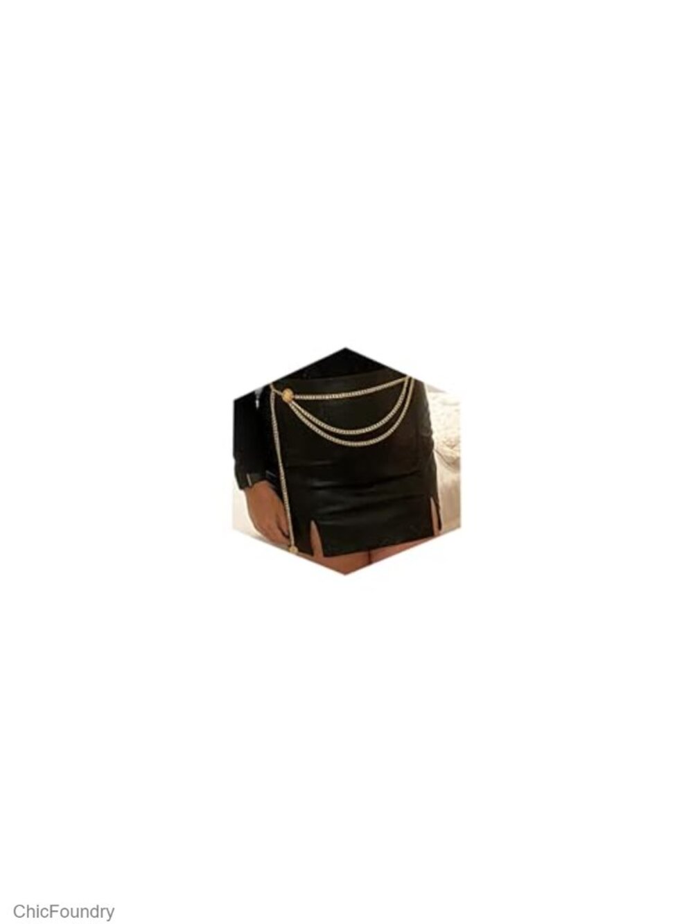 Gold Chain Belt Waist Chain Belt for Women Plus Size 50 Inch Alloy